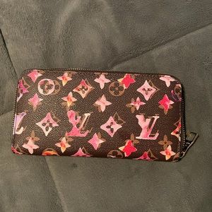 watercolor Lv wallet